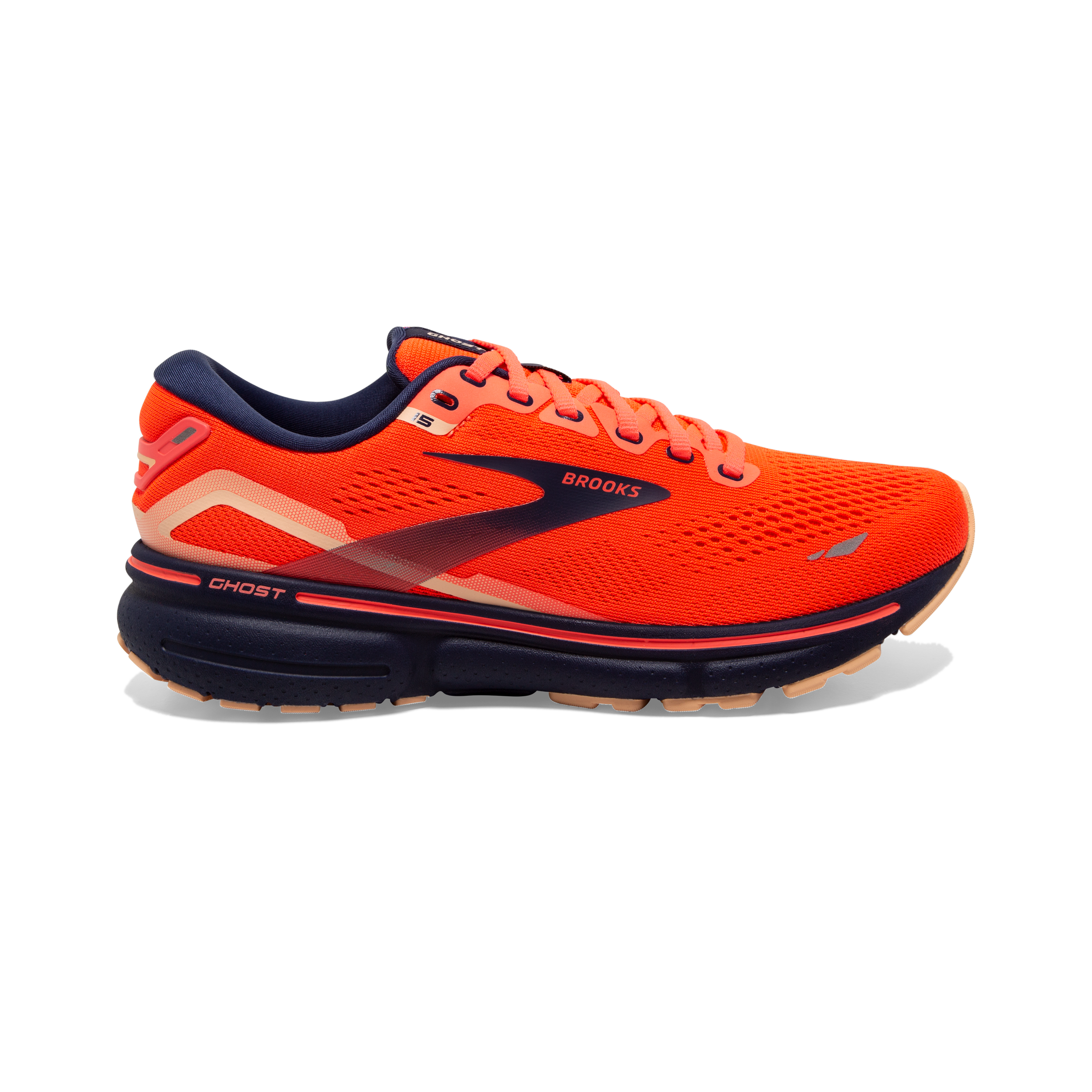 Brooks WOMEN'S GHOST 15 Coral/Navy/Peach
