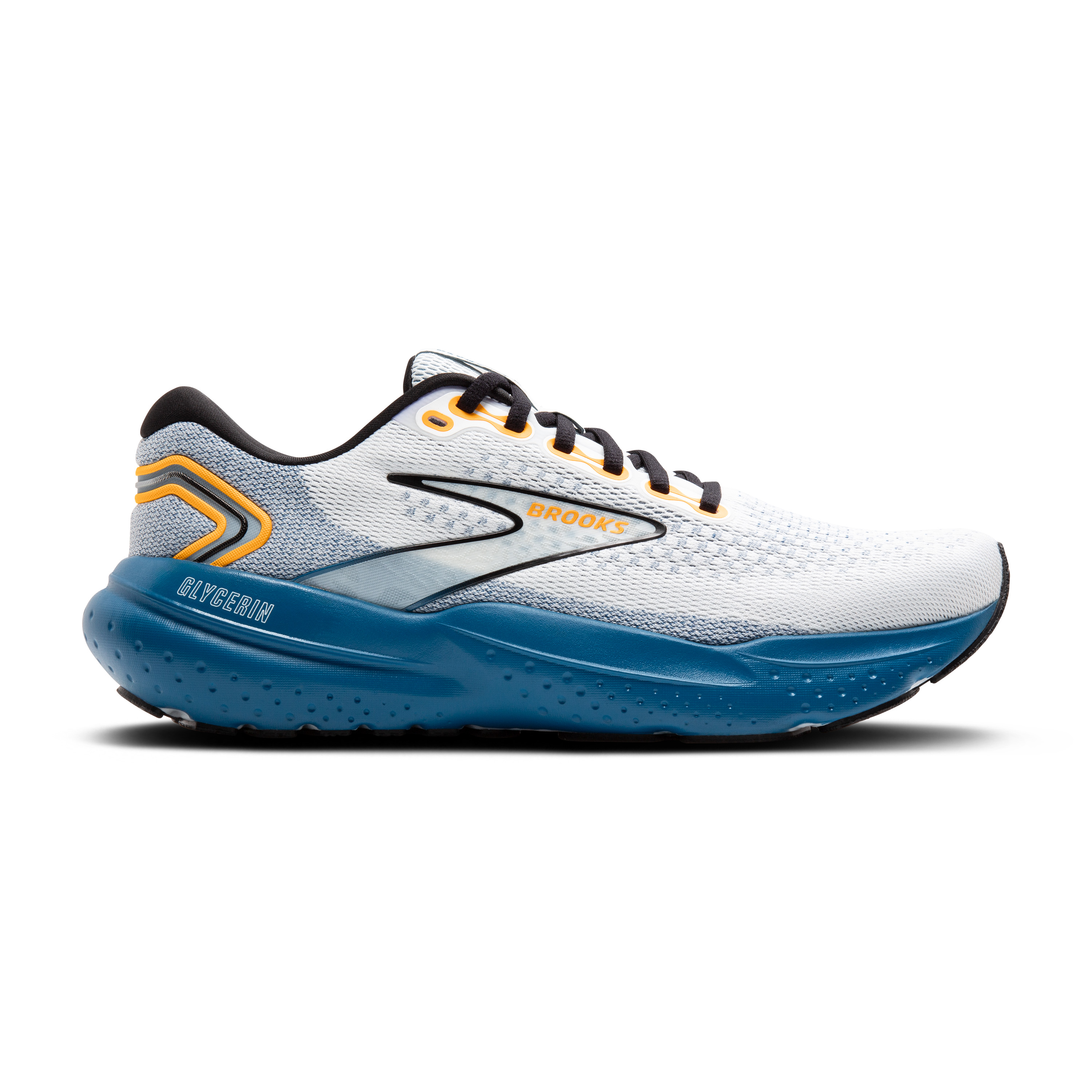 Brooks MEN'S GLYCERIN 21 White/Sapphire/Orange