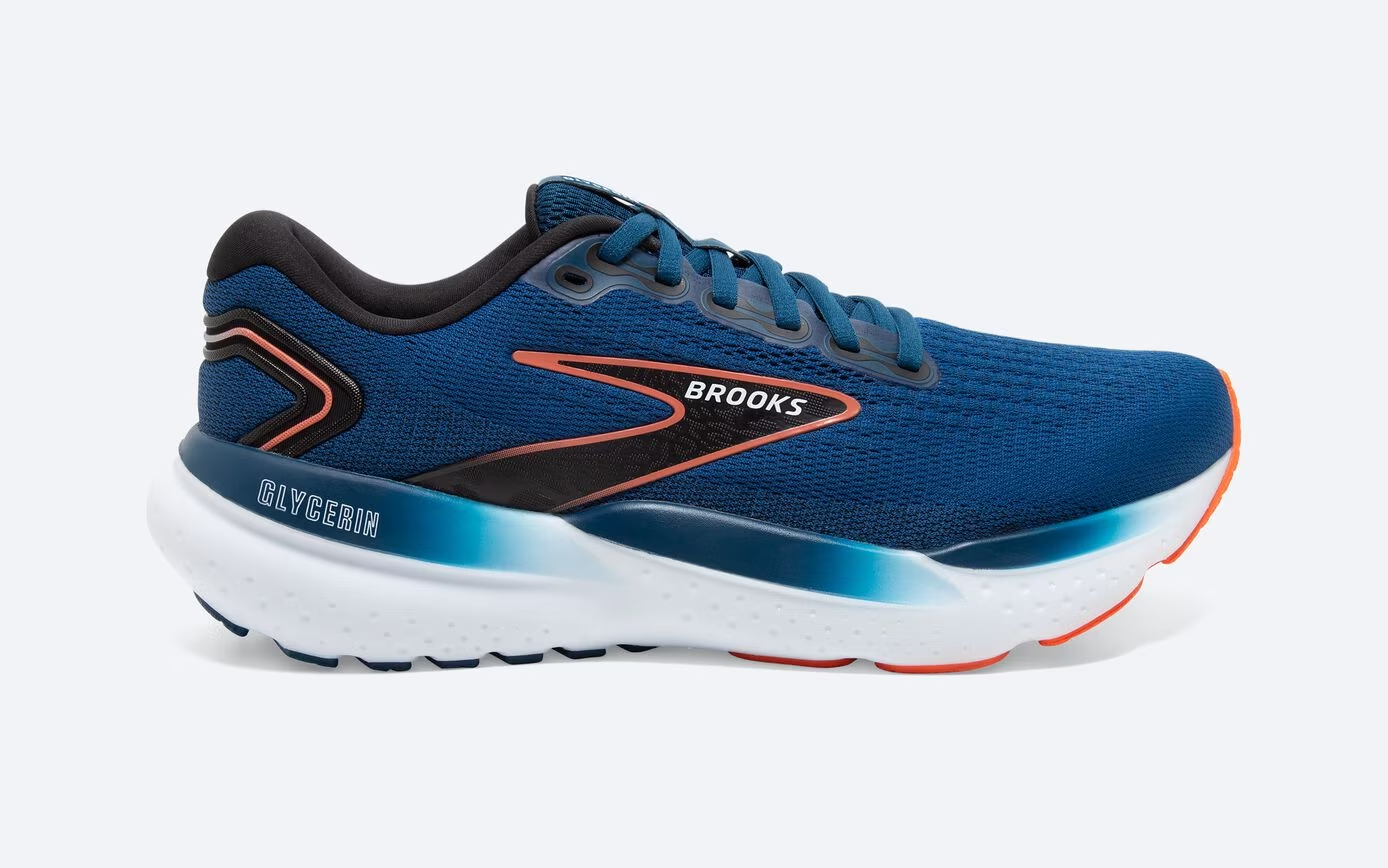Brooks Glycerin 21 Men\'s sneakers Grenadine Salsa red size 11.5 Brooks Glycerin 21 Grey Mandarin Red Green Men Road Running  main image 3