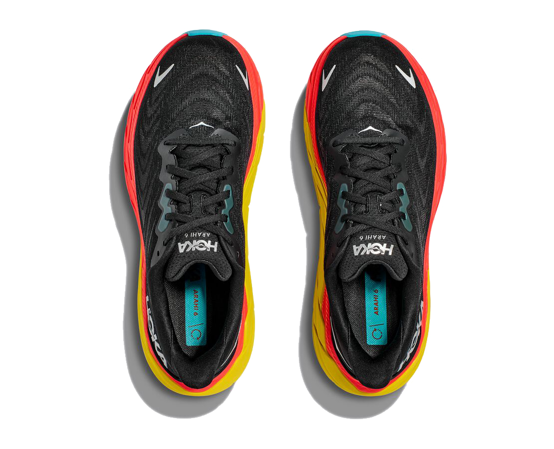 HOKA MEN\'S Arahi 6 Black Flame size 9.5 Hoka - Arahi 6 - Men main image 4