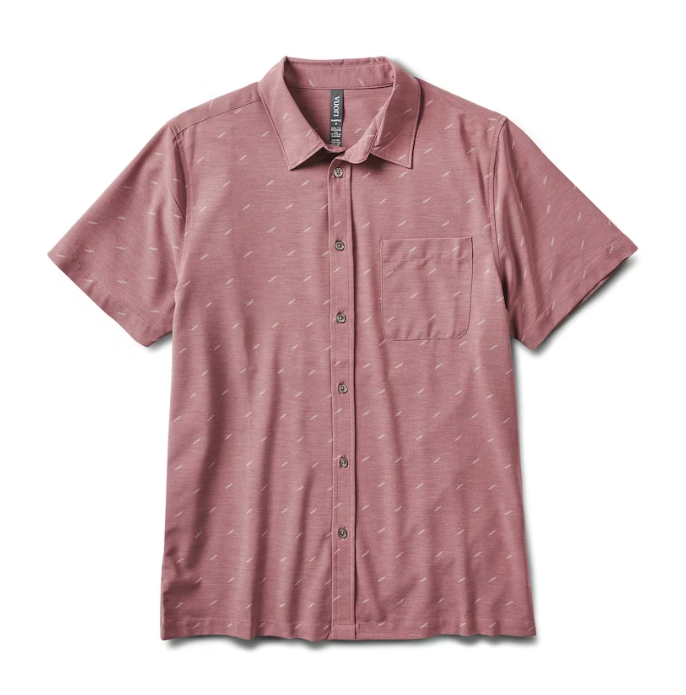 【BAON】[unisex] Noyuki Stripe Boucle Sollar Short Sleeve Kt Sun Surf Casual Button Down Shirt Men's Short Sleeve Hula