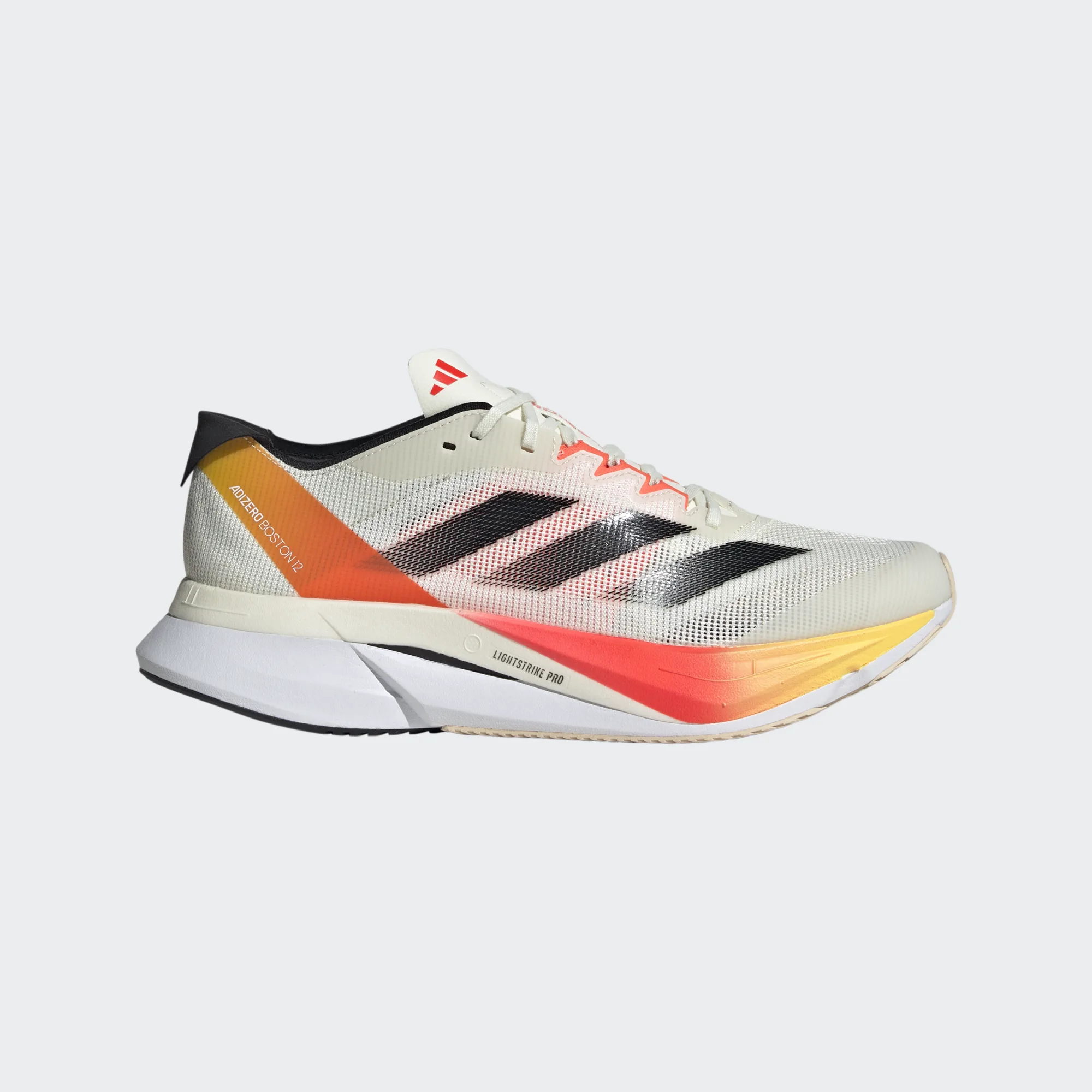 ADIDAS MEN'S BOSTON 12 IVORY/CORE BLACK/SOLAR RED
