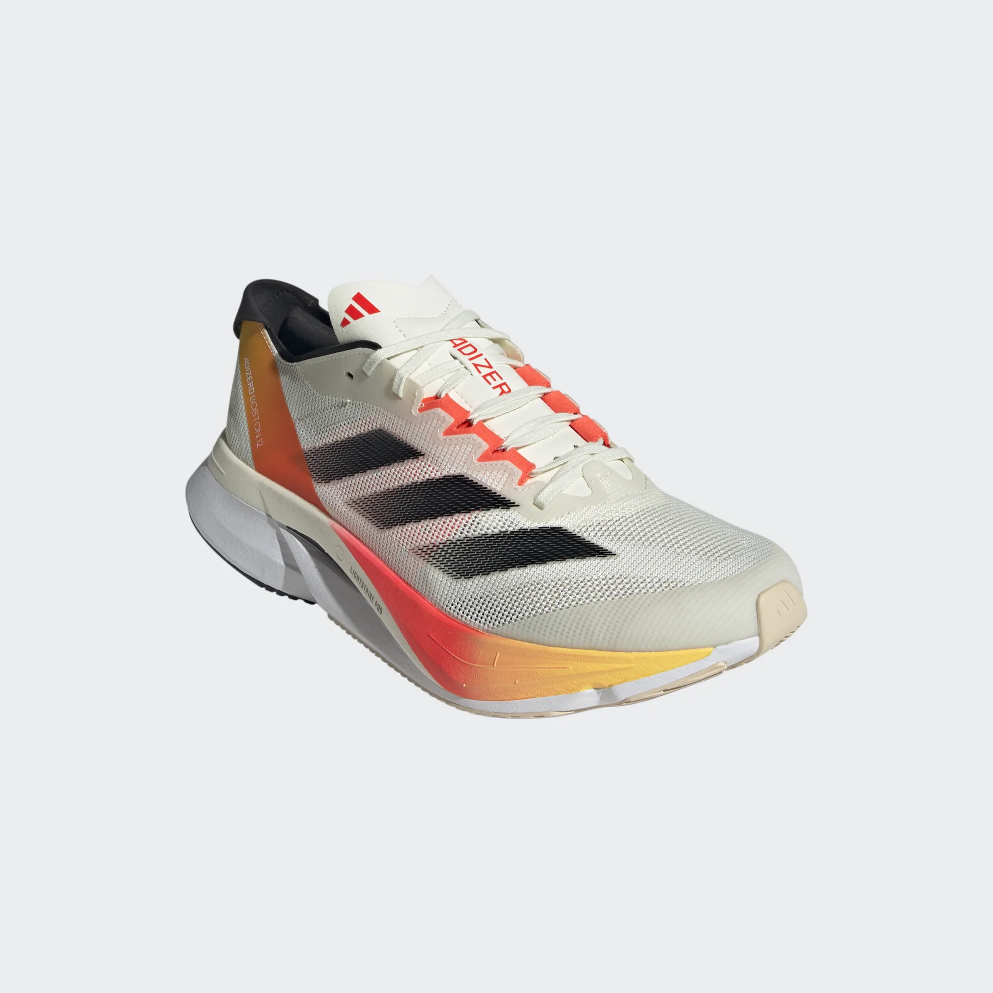 Adidas MEN'S BOSTON 12 IVORY/CORE BLACK/SOLAR RED