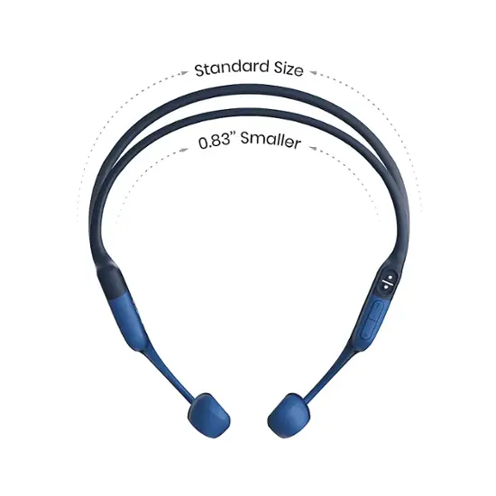 【ほぼ新品】Shokz (ショックス) OpenRun 青 Shokz OpenRun Pro Premium Bone-Conduction Open-Ear Sport