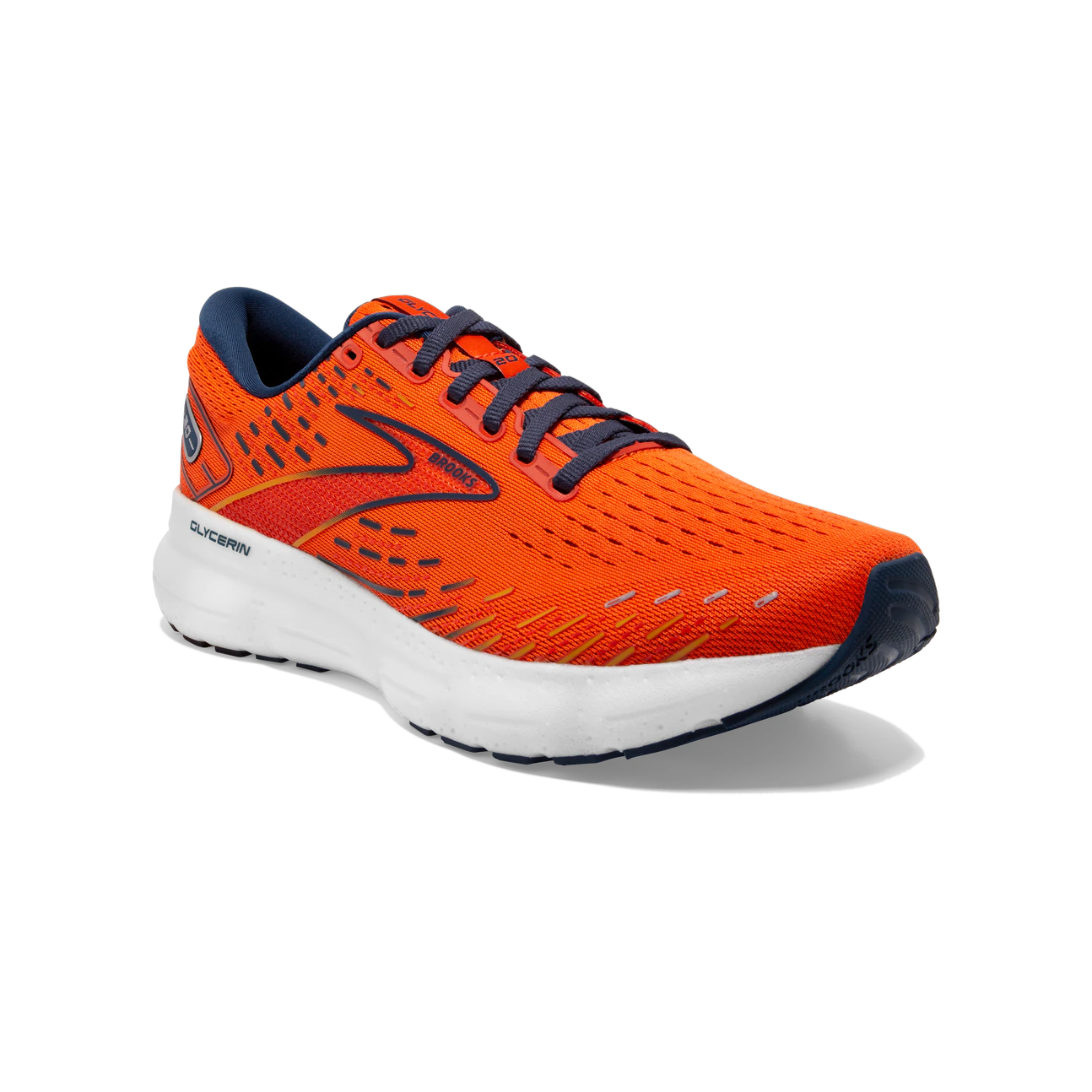 Brooks ブルックス グリセリン20 表記サイズ:27.5cm     オレンジ メンズ / 240001201403 Brooks MEN'S GLYCERIN 20 Orange/Titan/Flame