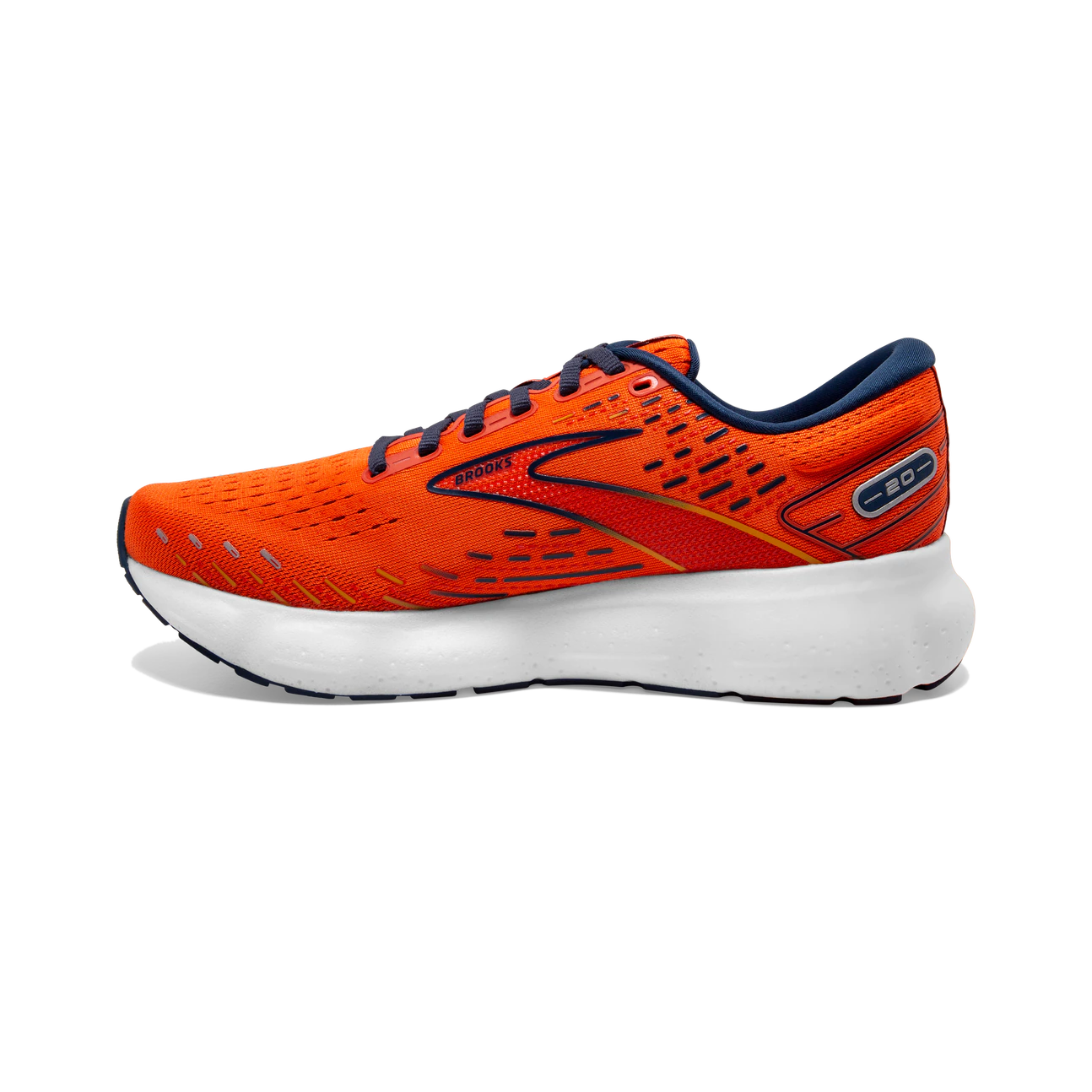 Brooks Glycerin 20 Men\'s Running Shoes Navy Orange Road Athletic Sneakers‎ Brooks Men main image 4