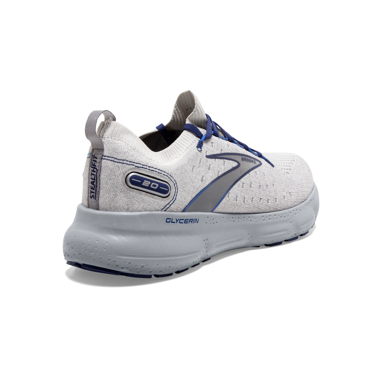 Brooks Mens Glycerin StealthFit 20 Running Shoes Gray Blue Size 11.5 Brooks Brooks Glycerin StealthFit 20 Oyster Blue Depths Size  main image 3
