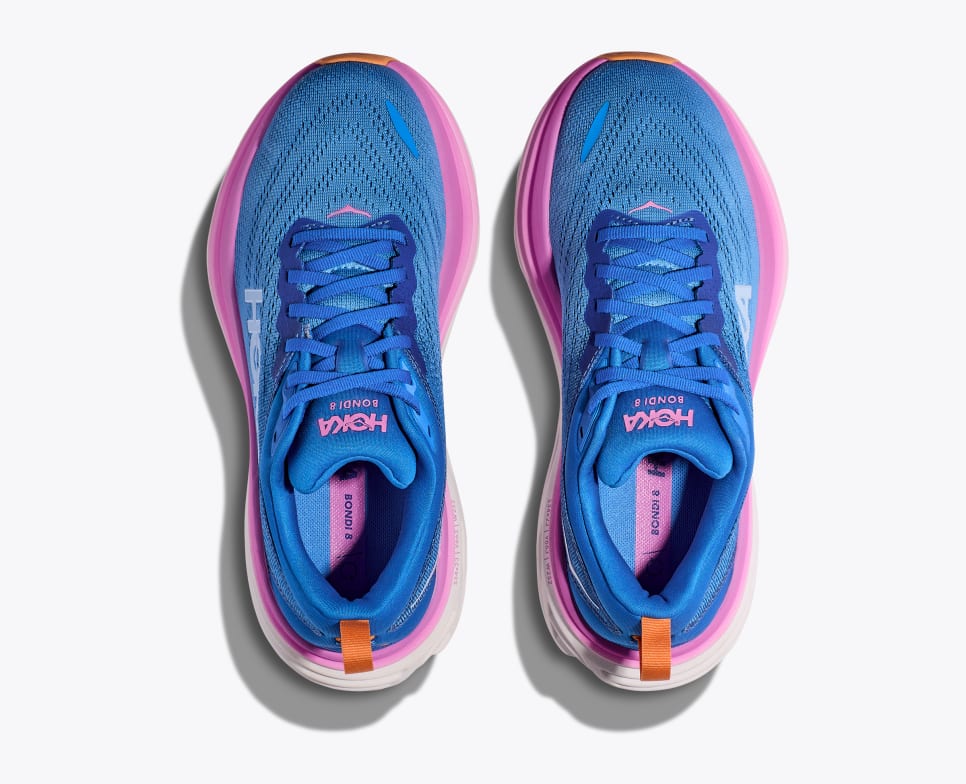 Hoka One One MEN Shoes Bondi 8 Blue/Pink Size 9D CSAA 1127952 Hoka | Shoes | Hoka One One Bondi 8 Womens B Shoes Blue Pink  main image 3