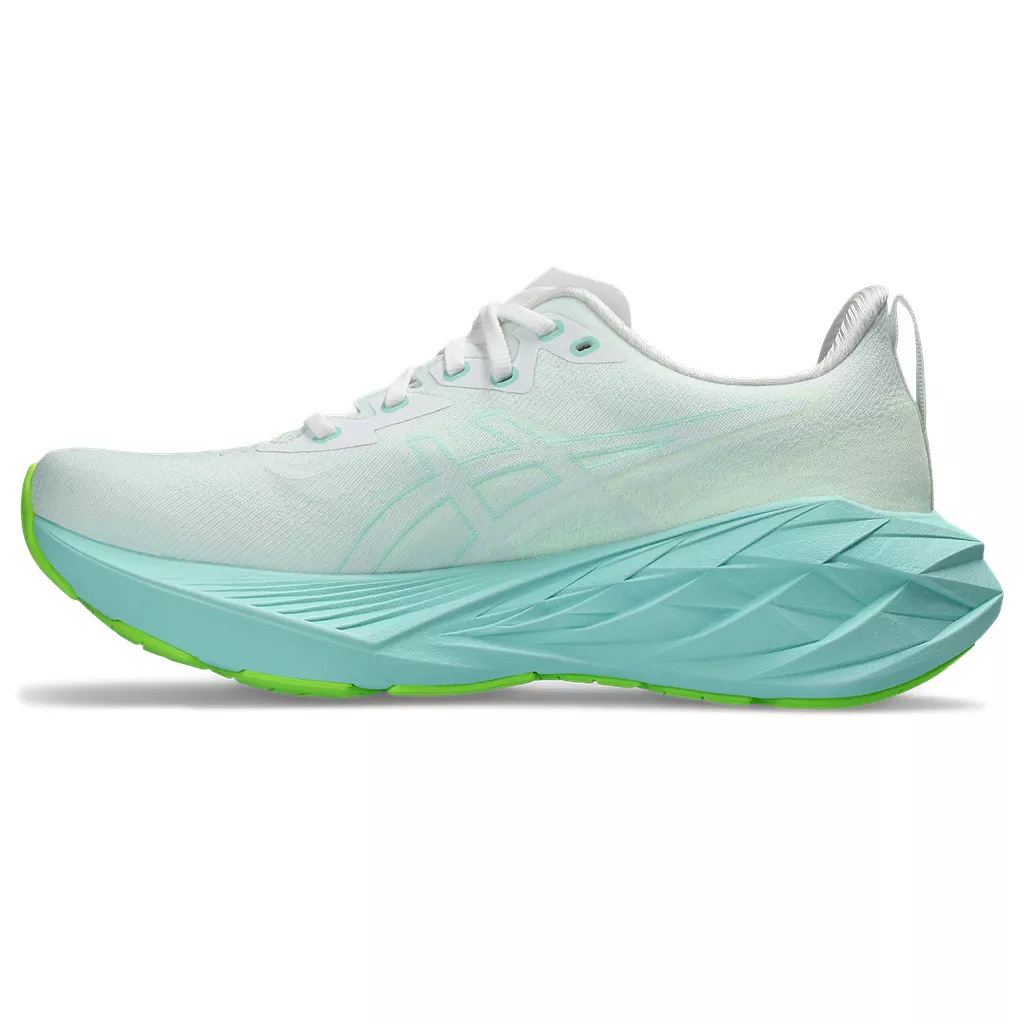Asics WOMEN'S NOVABLAST 4 WHITE/ILLUMINATE MINT