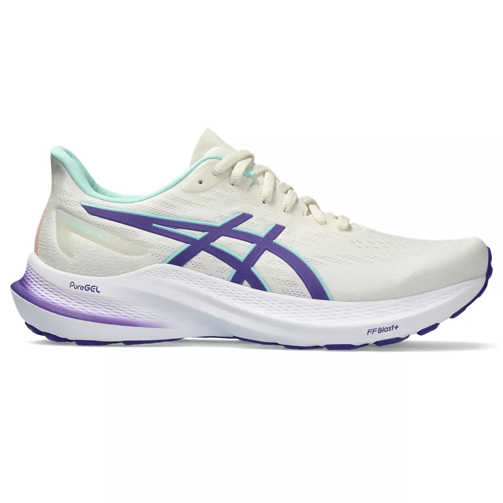 Asics WOMEN'S GT-2000 12 CREAM/VIOLET
