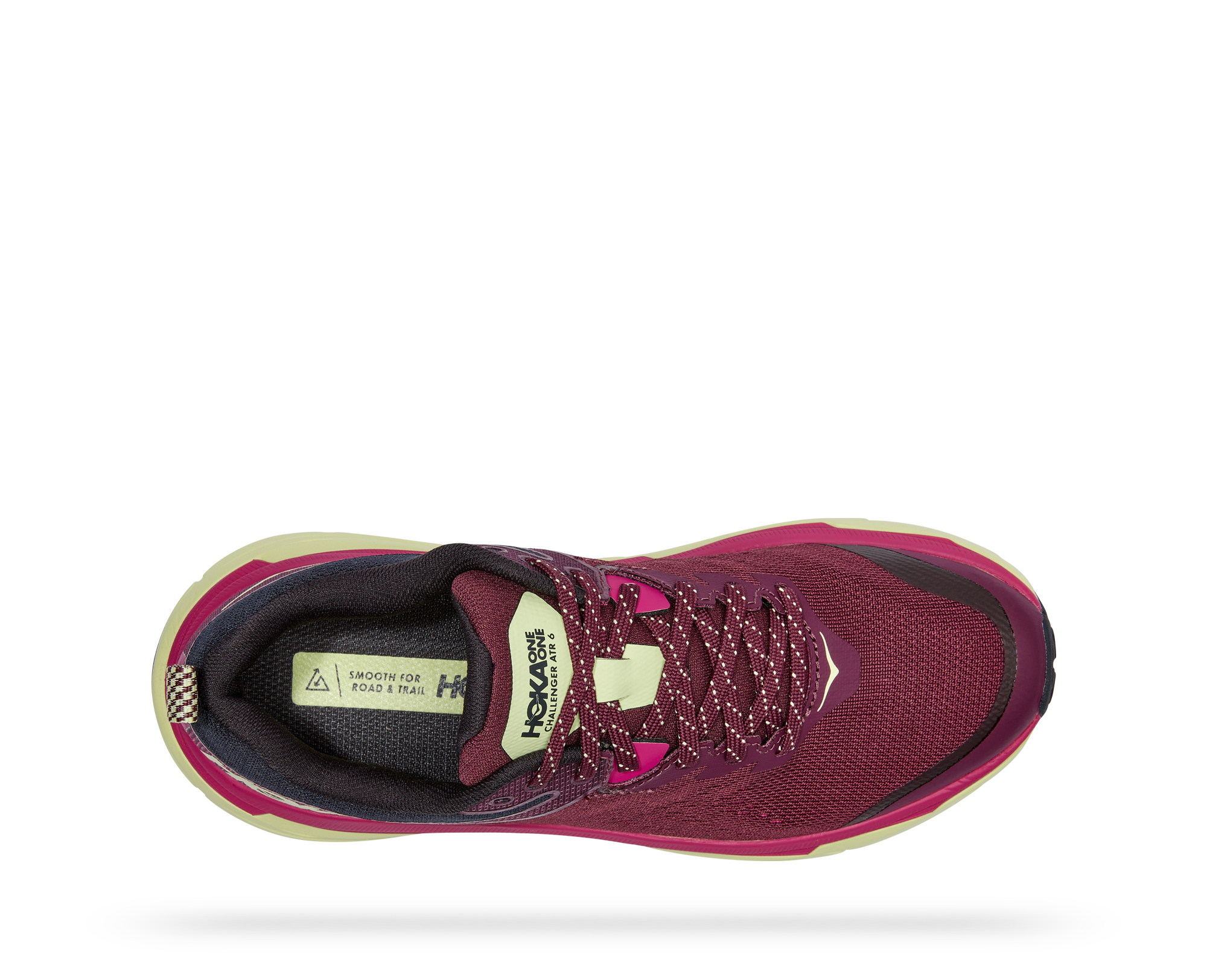 Y ホカ ホカオネオネ 1106512 / ウィメンズチャレンジャーATR6 D Hoka WOMEN'S CHALLENGER ATR 6 Grape Wine / Butterfly