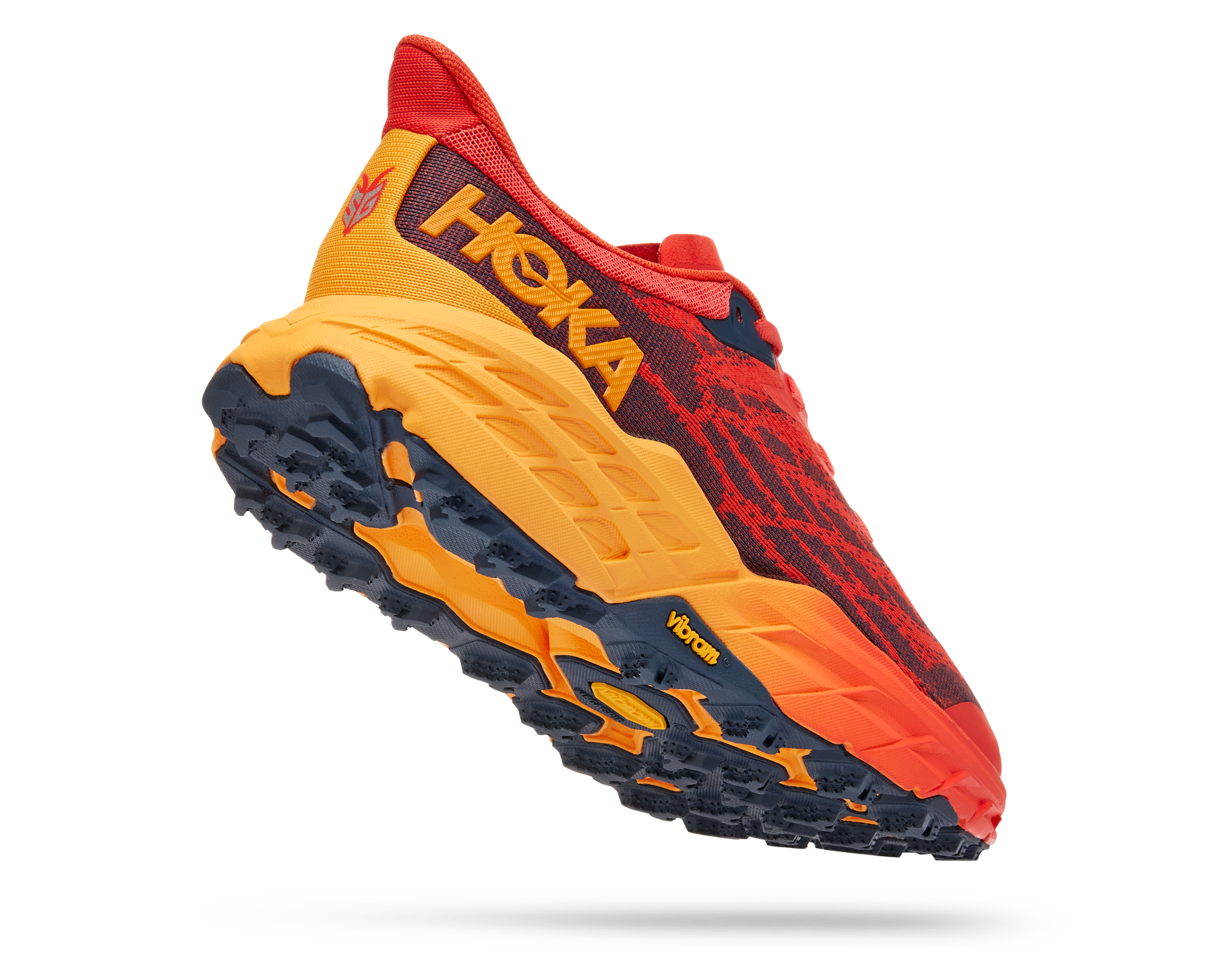 HOKA Speedgoat 5 Shoes Mens 12.5 Fiesta/Radiant Yellow Trail Running Sneakers Hoka Men main image 4