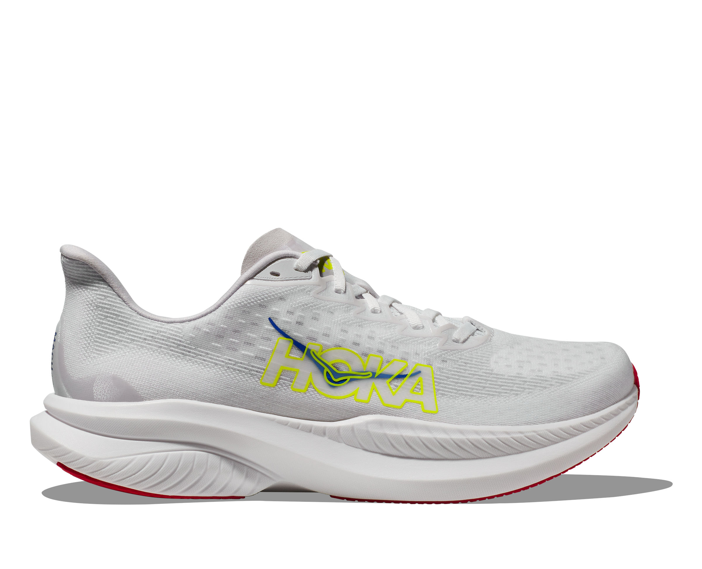 ひ*し様 HOKA 陸上用シャツ S ホワイト/マルチカラー Hoka MEN'S MACH 6 WHITE / NIMBUS CLOUD