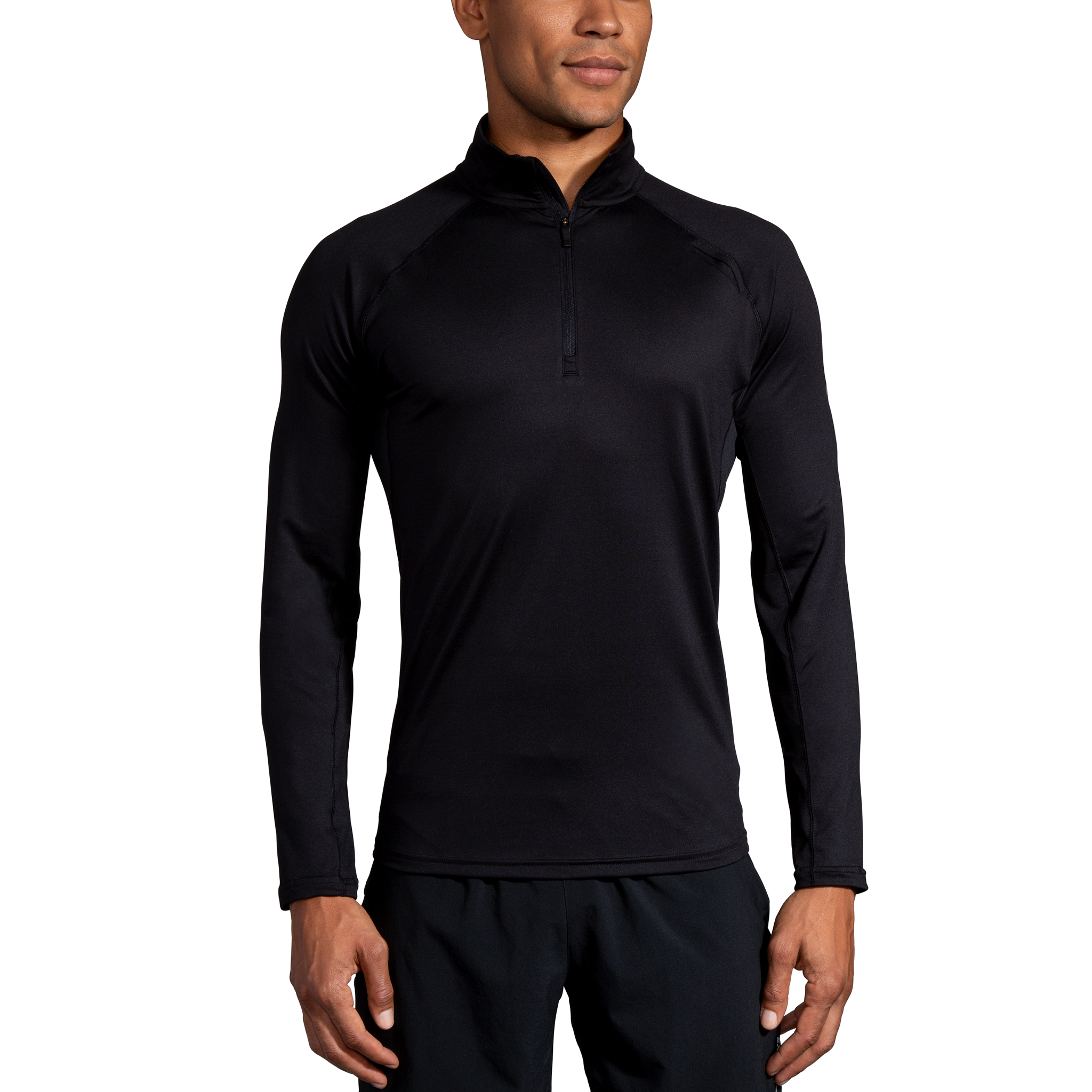 Brooks Men's Dash 1/2 Zip HeatherBlack