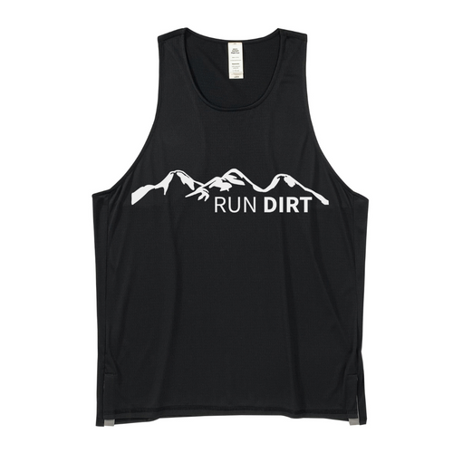 A SNAIL'S PACE RUN SHOP M ASP TECH SINGLET BLACK