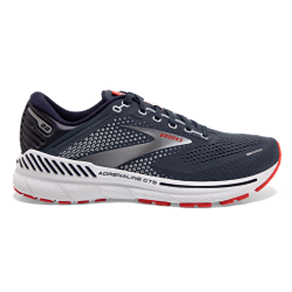 Brooks Adrenaline GTS 22 Mens 12.5 Wide 2E Navy Grey Running Shoes 1103662E435 Brooks Adrenaline GTS 22 Wide Blue for sale | eBay main image 2