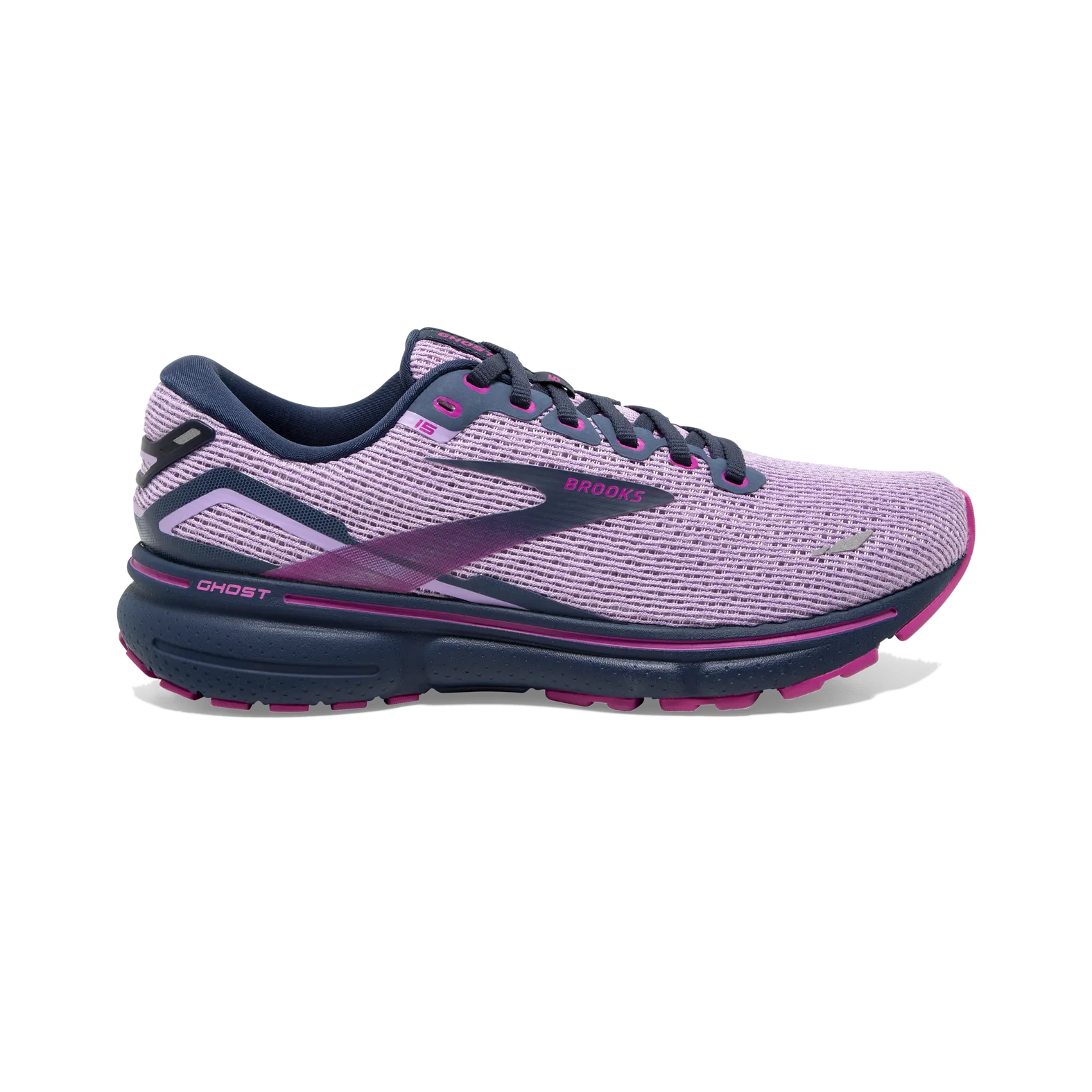 Brooks WOMEN'S GHOST 15 Rhapsody/Dress Blue/Viola
