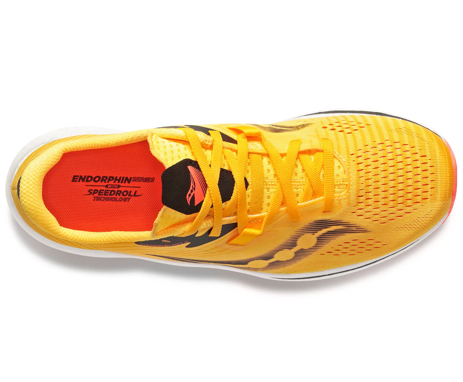 Saucony Red and Yellow Running Shoes. PRO 2-updated laces Replacement Laces For Saucony Endorphin Pro 4 main image 3