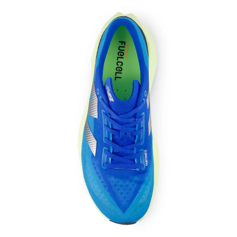 New Balance MEN'S FUELCELL REBEL V4 Spice Blue with Limelight and