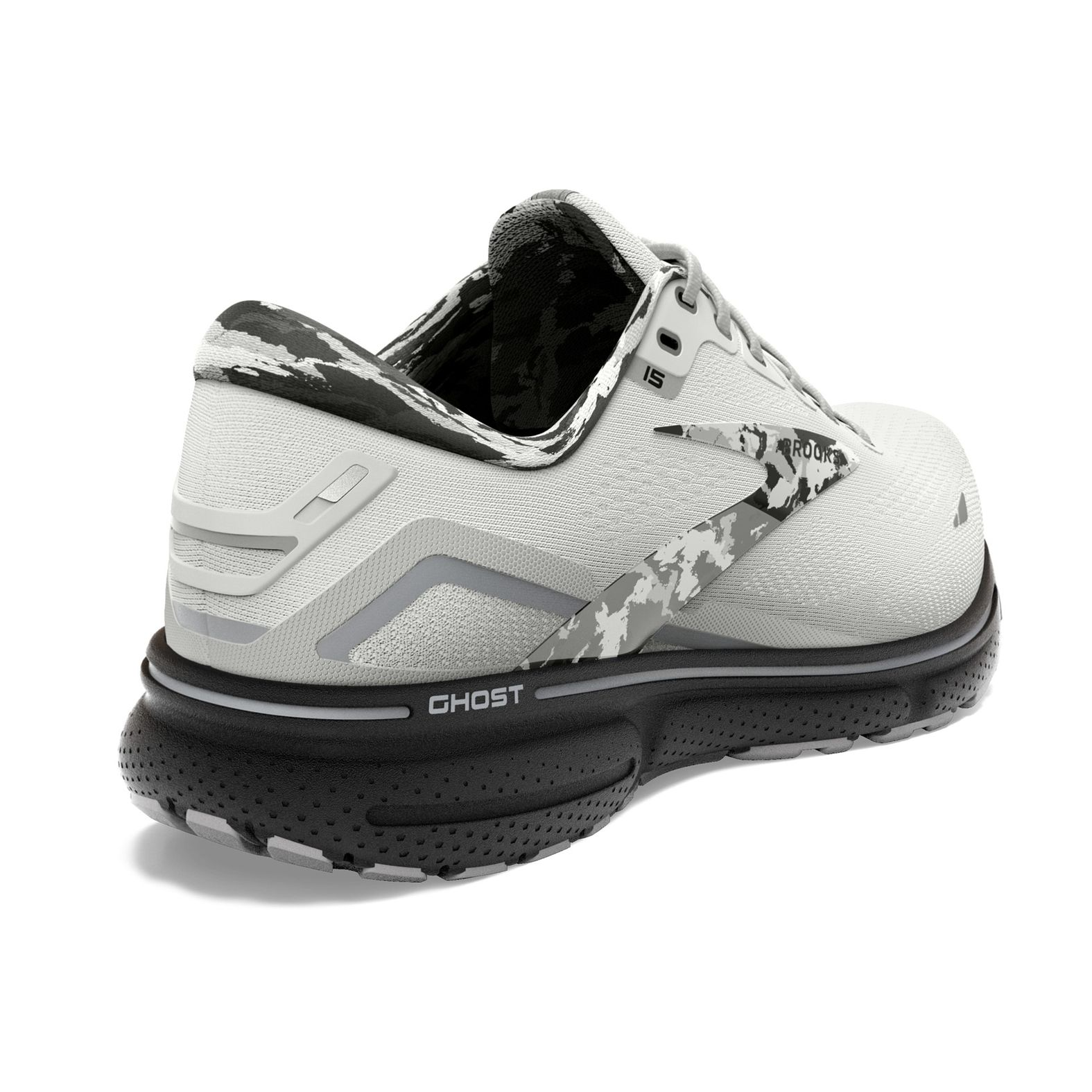Brooks Shoes Mens 14 White Mesh Ghost 15 Road Running Athletic Sneakers Comfort Men main image 2