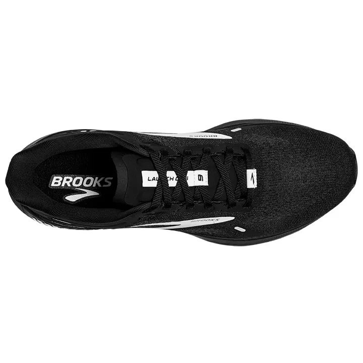 Brooks MEN'S LAUNCH 9 BLACK/WHITE