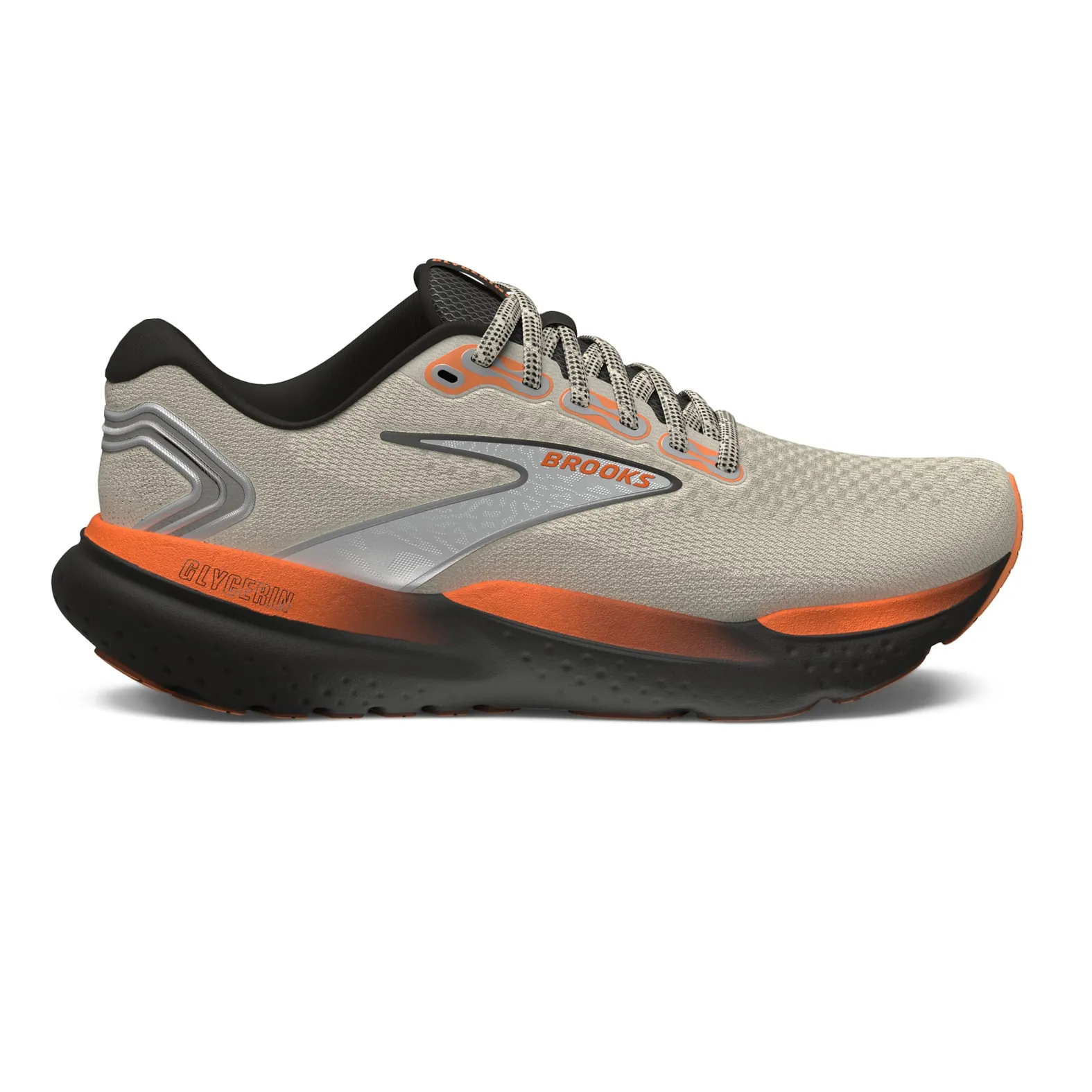 Brooks WOMEN'S GLYCERIN 21 Ecru/Orange/Black