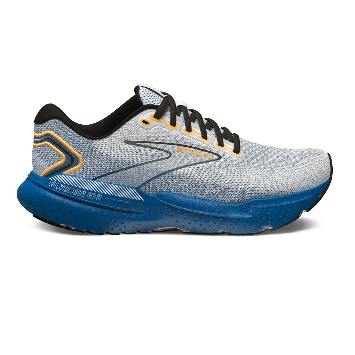 Brooks MEN'S GLYCERIN GTS 21 White/Sapphire/Orange