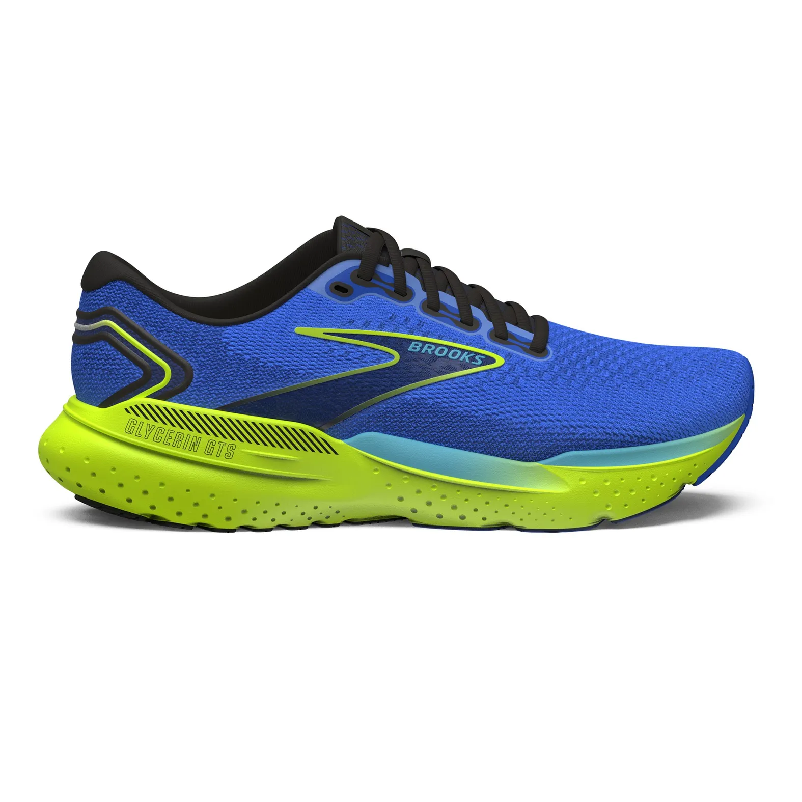 Brooks Glycerin GTS 21 Men’s Shoes Brooks Glycerin GTS 21 Mens Size 11 Medium D White, Sapphire  main image 4