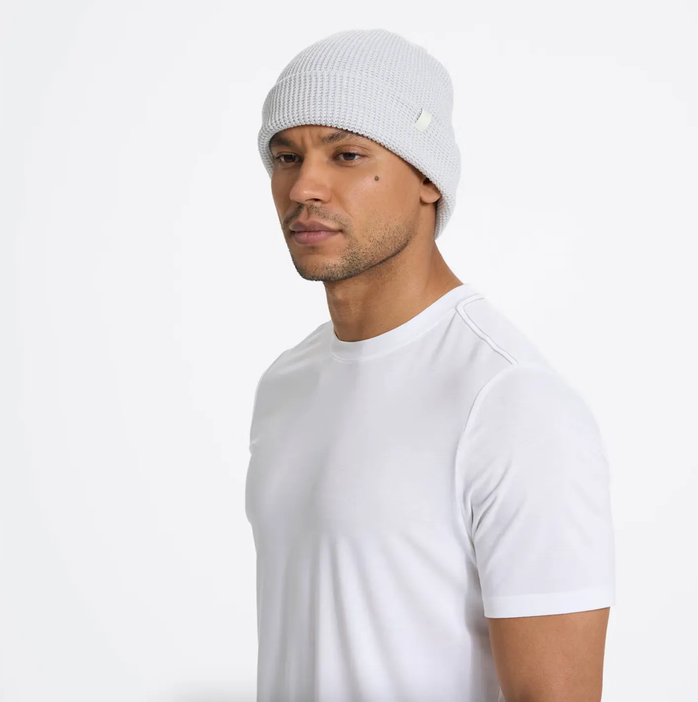 VUORI: Gray Alpine Waffle Beanie Cap Hat, One Size IMG_6529.jpg?w=1200&h=1600&q=  main image 2