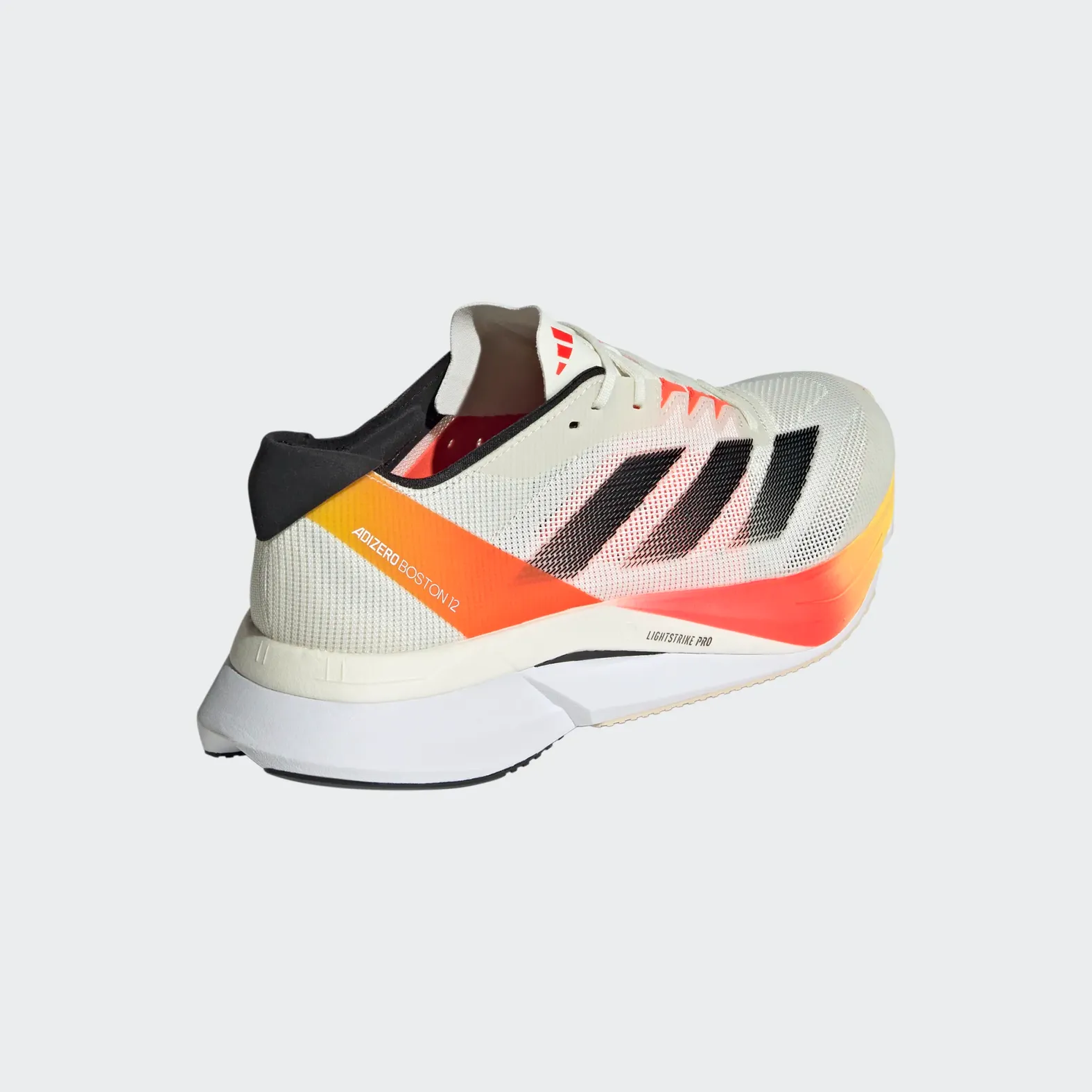 ADIDAS MEN'S BOSTON 12 IVORY/CORE BLACK/SOLAR RED
