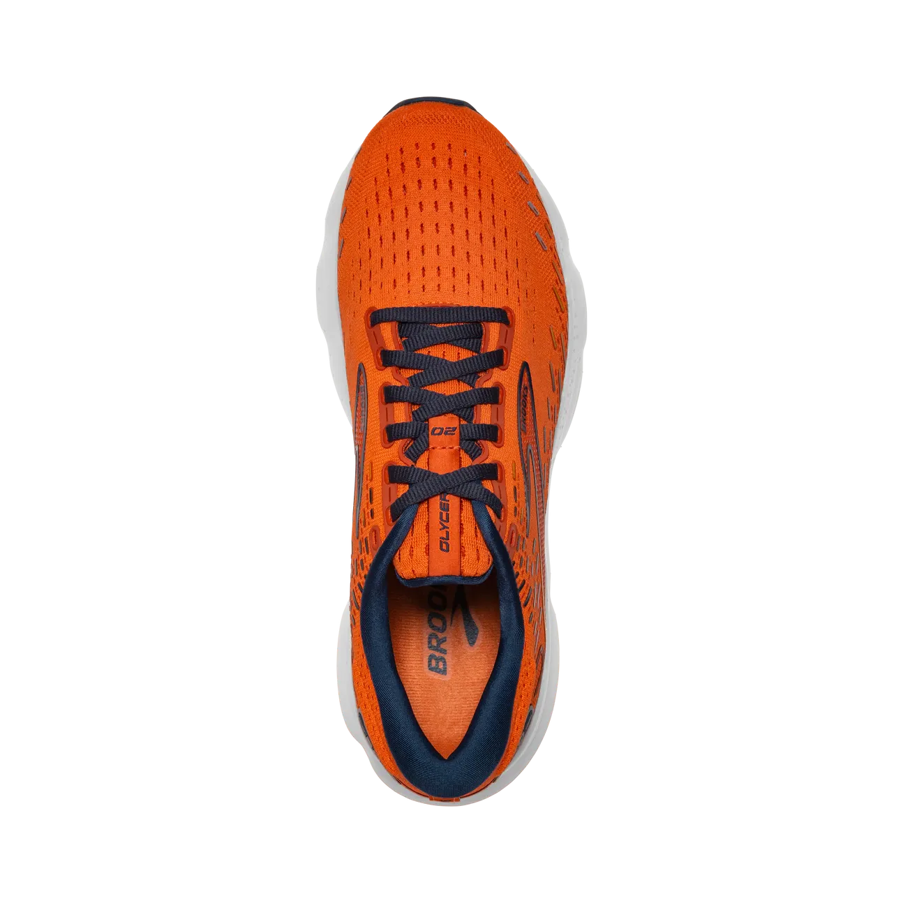 Brooks ブルックス グリセリン20 表記サイズ:27.5cm     オレンジ メンズ / 240001201403 Brooks MEN'S GLYCERIN 20 Orange/Titan/Flame