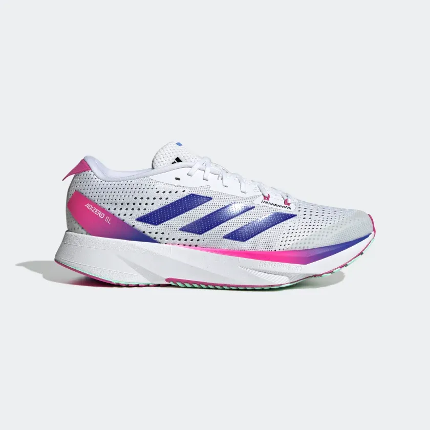 Adidas MEN'S ADIZERO SL FTWR WHITE/LUCID BLUE/LUCID FUCHSIA