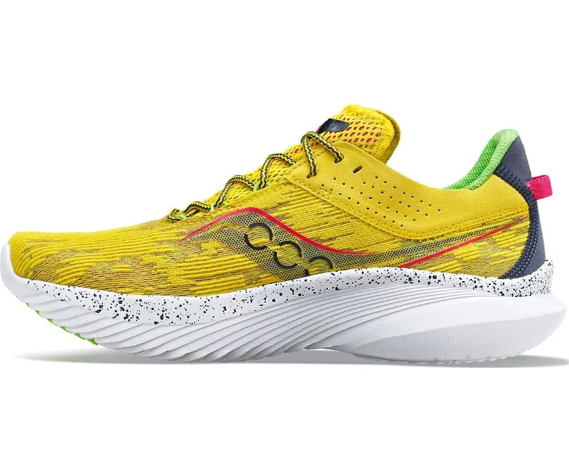 Saucony Men\'s Kinvara 14 Yellow Lace Up \'Otherworld\' Running Sneaker Shoe Size 8 Shop Yellow Mens Saucony Kinvara 14 Running Shoes – Shoebacca main image 2