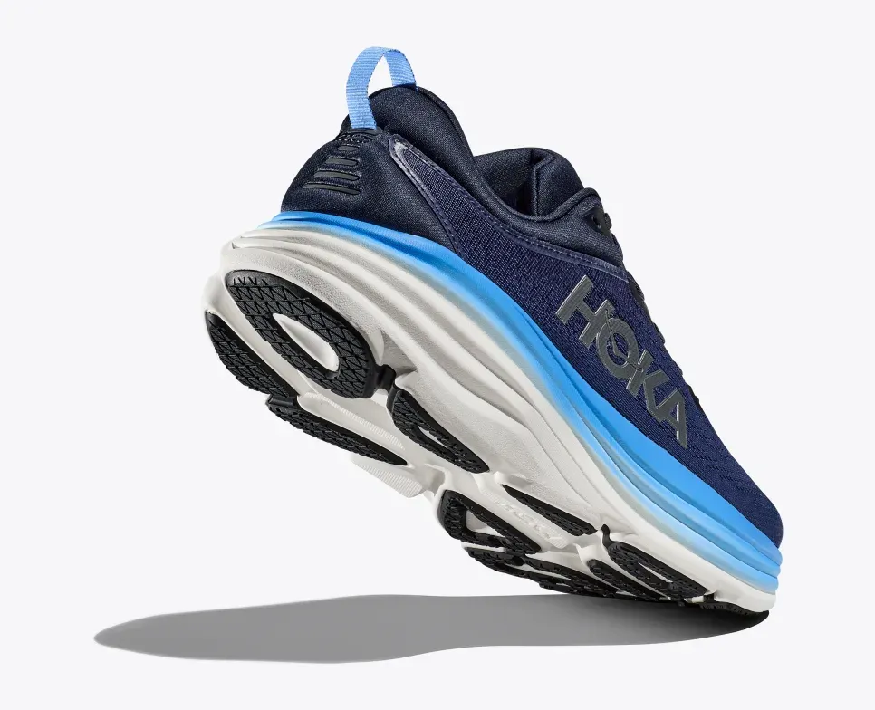 Hoka One‎ One Bondi 8 Shoes Mens Size 11.5 2E Blue Running Sneakers 1127953 OSAA Hoka One One Bondi 8 Mens 11.5 D Running Shoes Walking Gym  main image 4