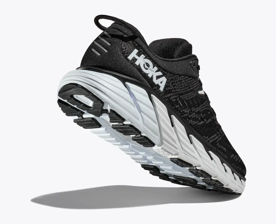 Hoka One One Gaviota 4 Black White Athletic Running Shoes Women\'s  Size 8B Hoka Women main image 4