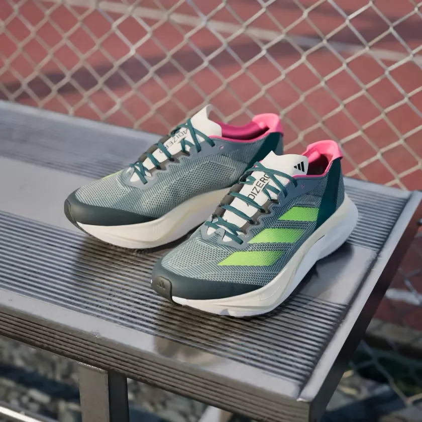 ADIDAS WOMEN'S BOSTON 12 ARCTIC NIGHT/LUCID LEMON/CARBON