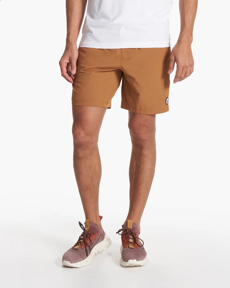 Short De Sport Homme Vuori - Taille XL - 7" Entrejambe - Beige Chromatique Doublé