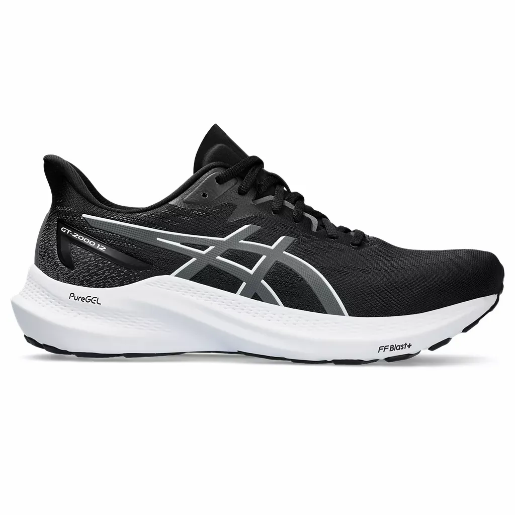 Asics MEN'S GT-2000 12 BLACK/CARRIER GREY