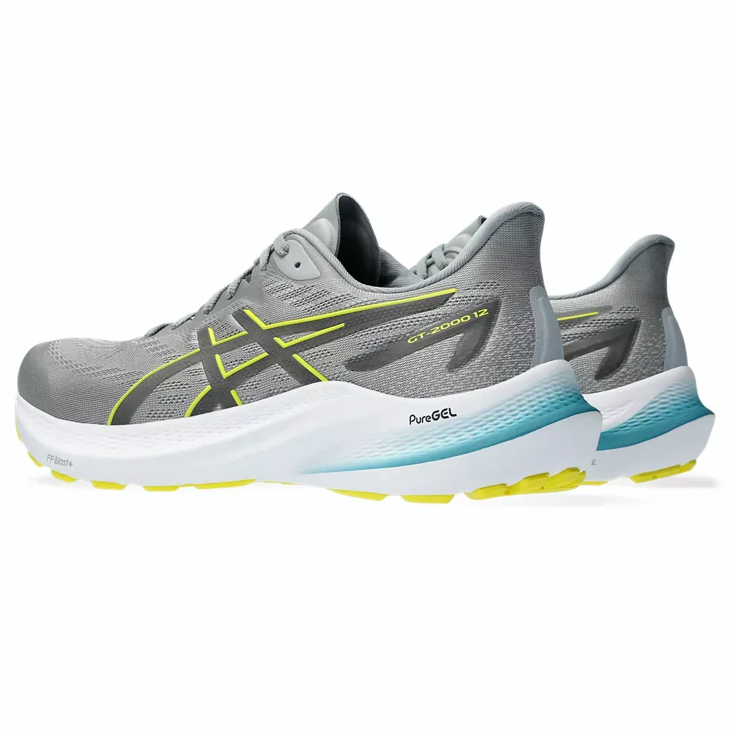 Asics MEN'S GT-2000 12 SHEET ROCK/BRIGHT YELLOW