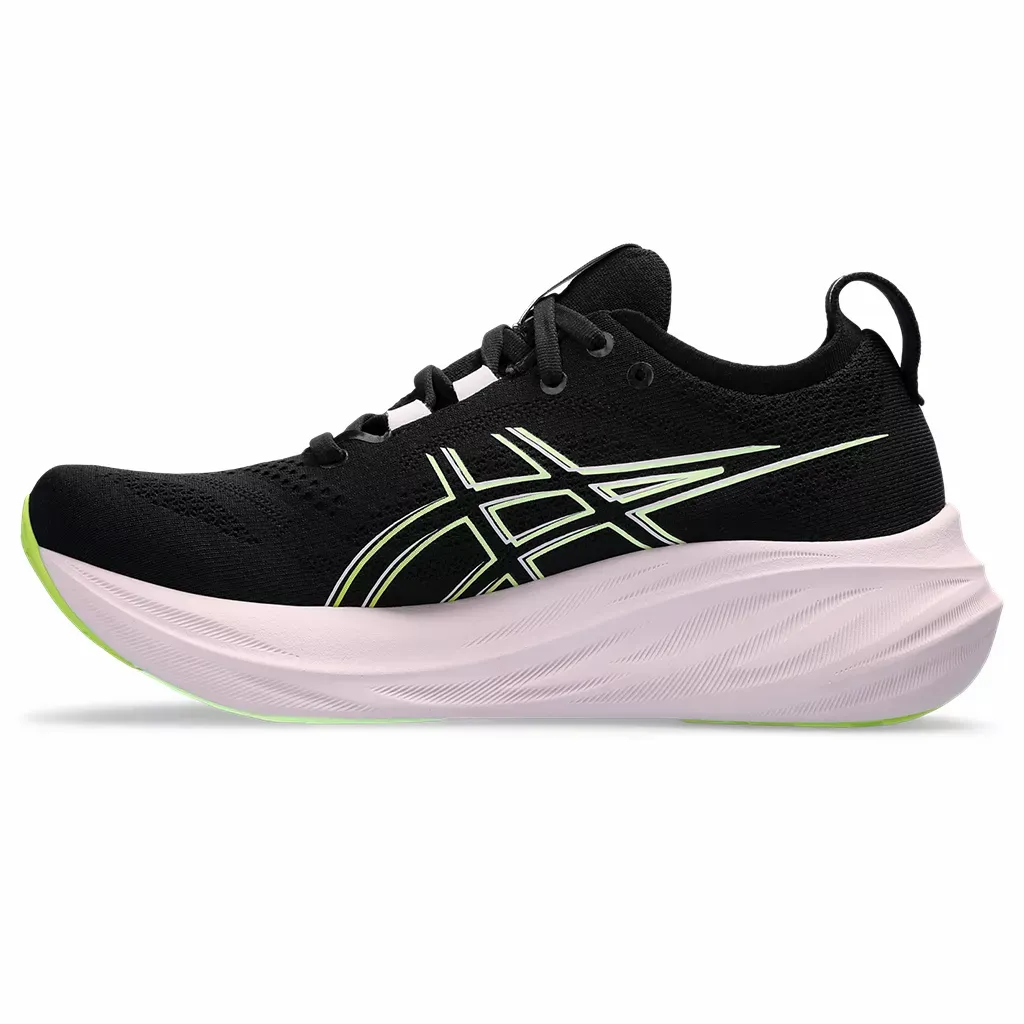 Asics WOMEN'S NIMBUS 26 BLACK/NEON LIME