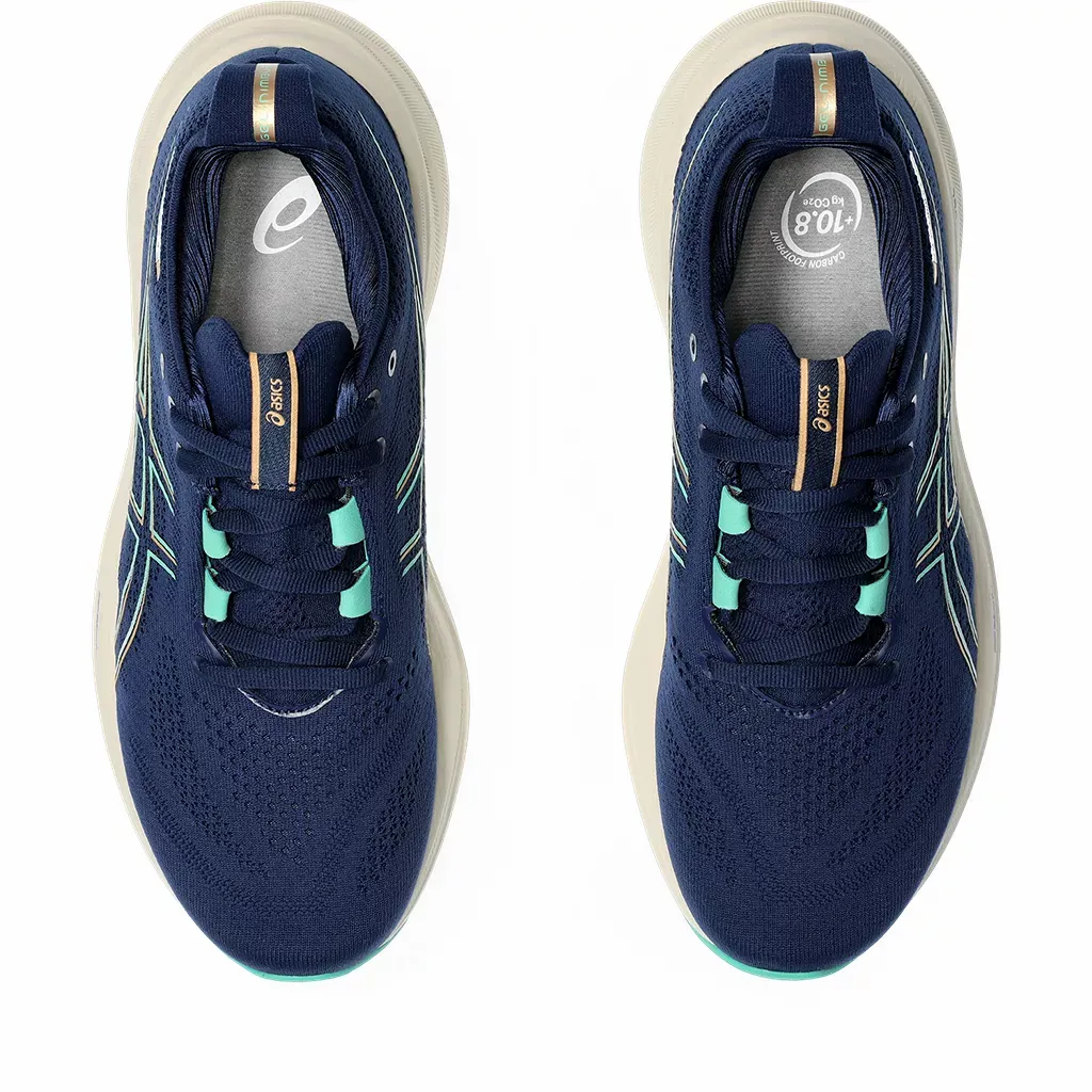 Asics WOMEN'S NIMBUS 26 BLUE EXPANSE/AURORA GREEN