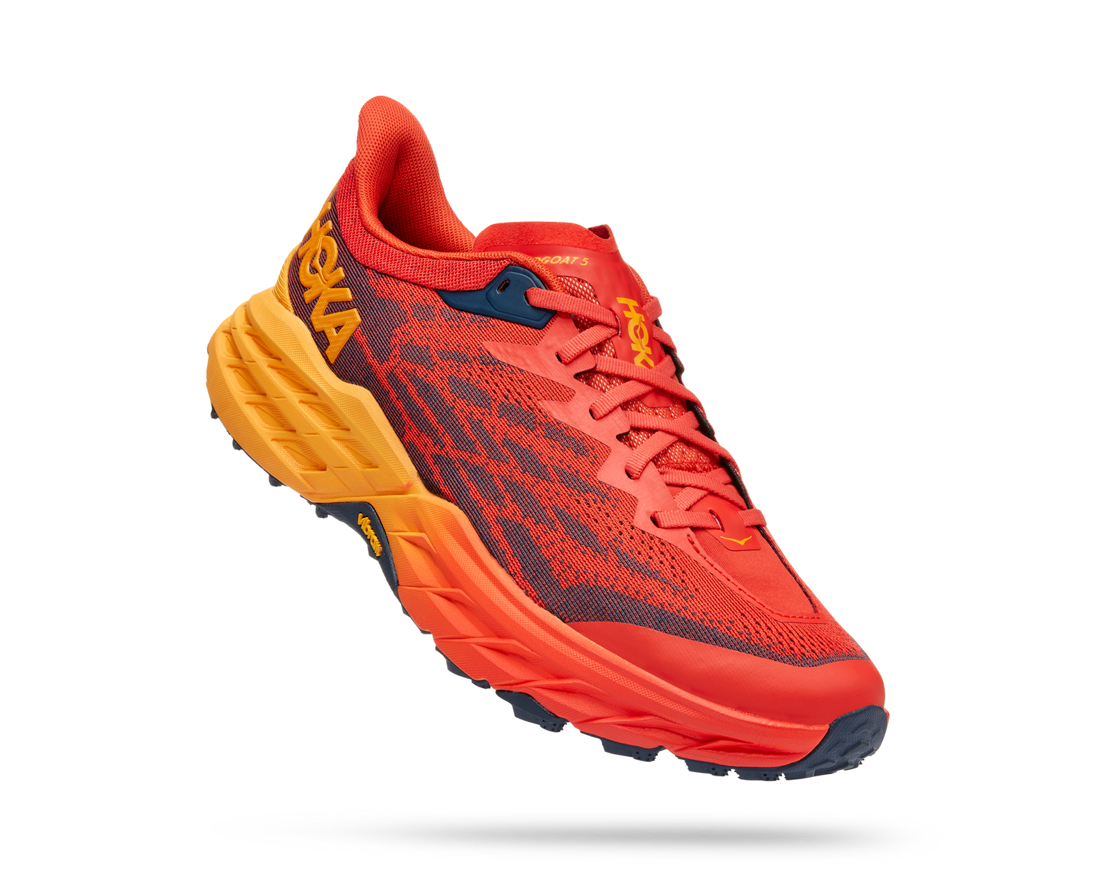 Hoka Speedgoat 5 Mens 12.5 D Trail Running Shoes Fiesta Radiant Yellow 1123157 Hoka MEN main image 2