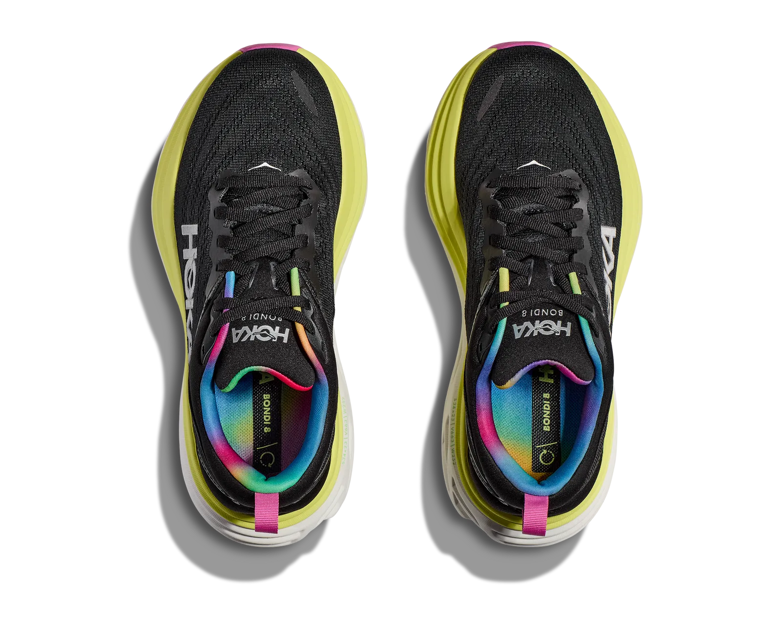 Hoka MEN'S BONDI 8 BLACK / CITRUS GLOW