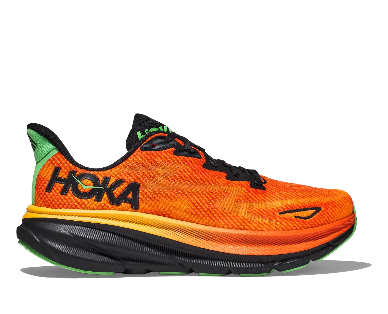 Hoka MEN'S CLIFTON 9 FLAME / VIBRANT ORANGE