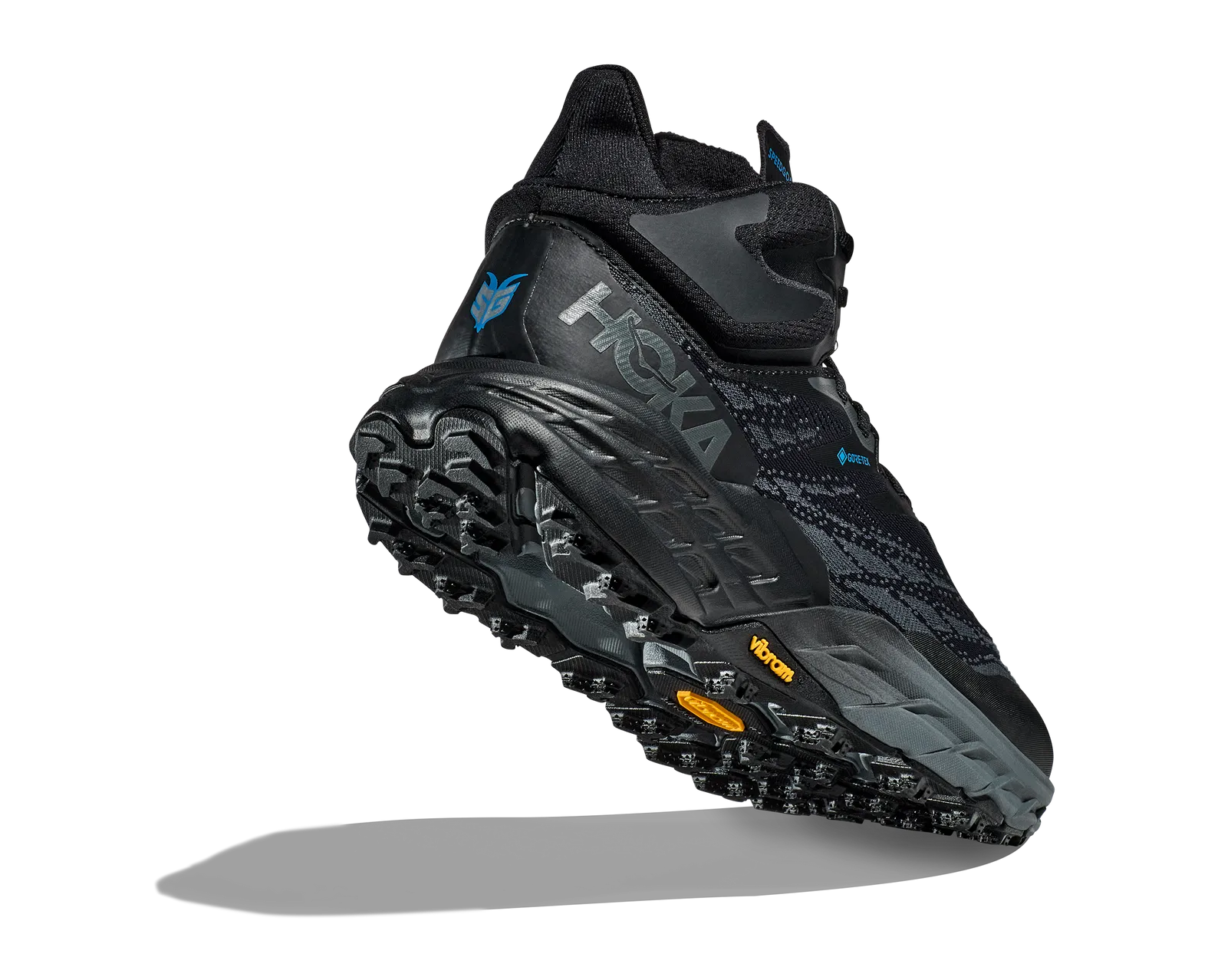 Hoka One One HOKA Speedgoat 5 GORE-TEX Mid Blue Graphite Amber - Men\'s Boots - S Hoka Speedgoat 5 Mid GTX Gore Tex 1127918 BGAY Trail Hiking  main image 2