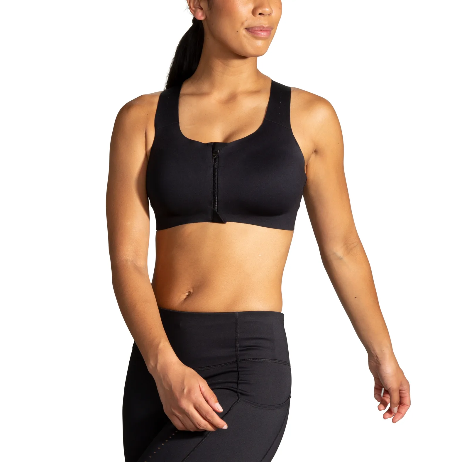 Brooks Dare Zip Run Bra 2.0 Black
