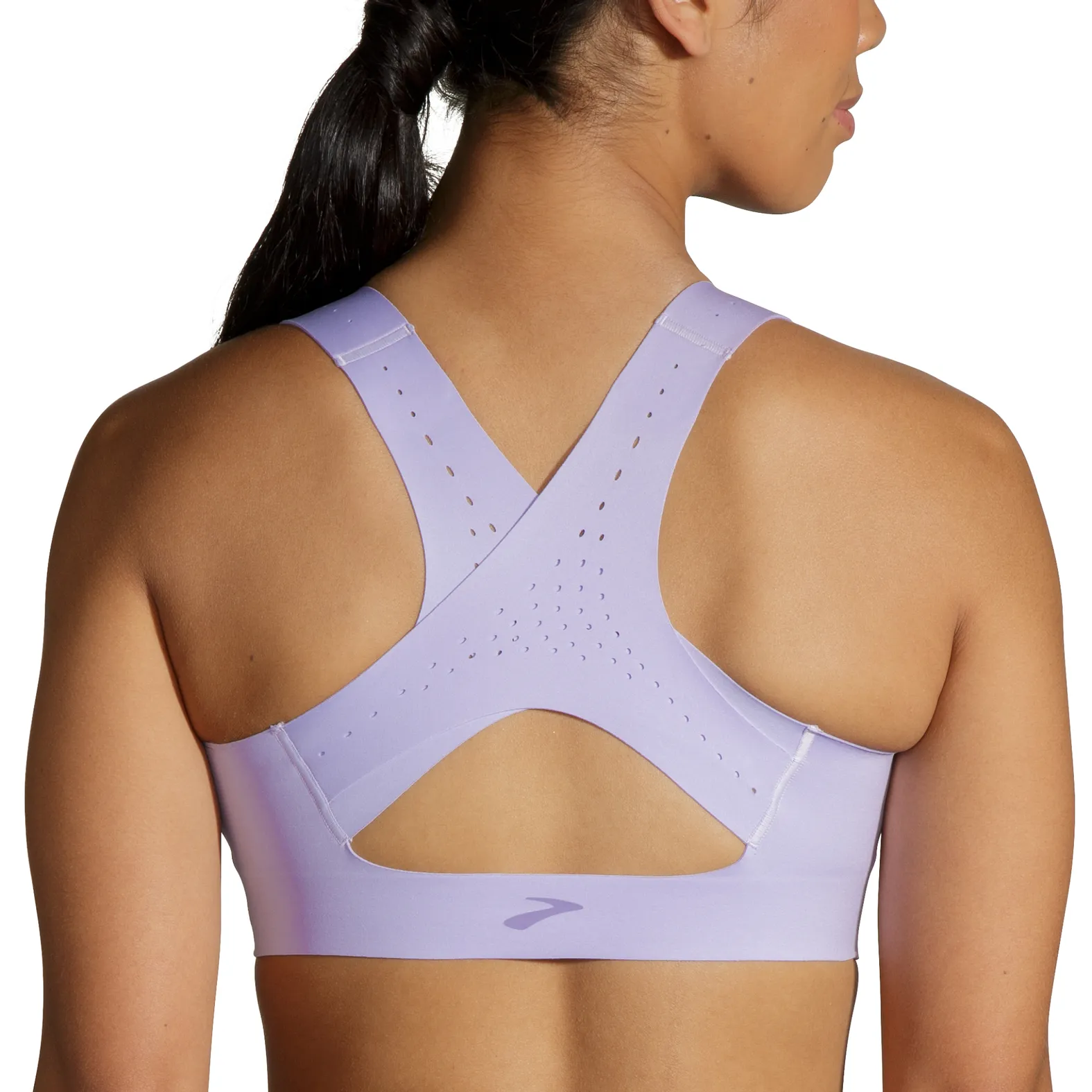 Brooks Dare Zip Run Bra 2.0 Violet Dash